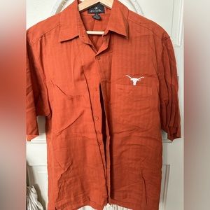 Texas Longhorns short sleeve button up - size small